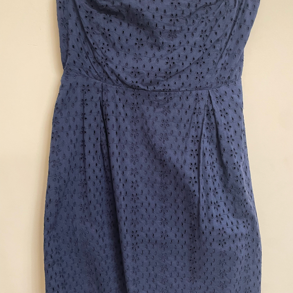 Old Navy Strapless Navy Blue Dress